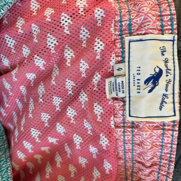 TED BAKER The World Is Your Lobster Swim Shorts Size 4(US 38) - Picture 5 of 8